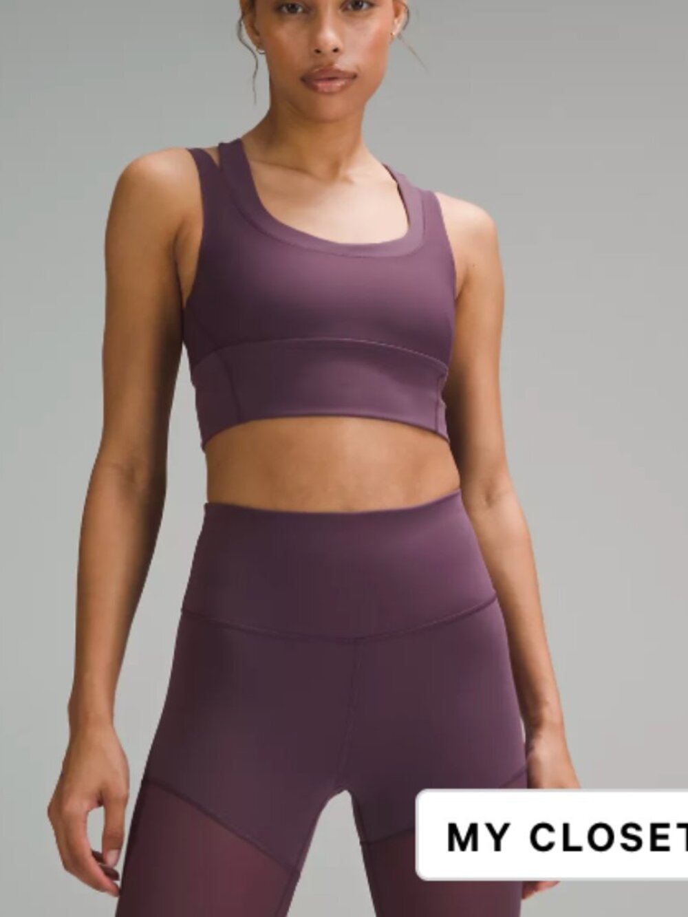 Lululemon Align Leggings & Bra Set - Grape Thistle NWOT)